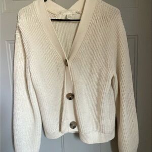 H&M Cream Knit Cardigan